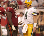 A great rivalry, Warren Sapp and Brett Favre